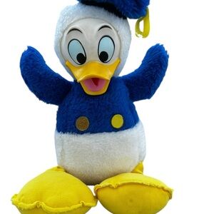 Blue and White Plush Bird Toy